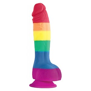Dildo Pride Edition Rainbow Multicolor pe SexLab