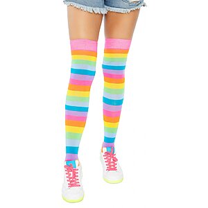 Dresuri Leg Avenue Rainbow Over The Knee Multicolor pe SexLab