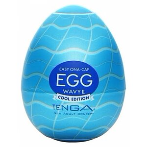 Masturbator Egg Wavy II Cool Edition Alb pe SexLab
