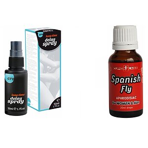 Pachet Spray HOT Delay + Picaturi Spanish Fly pe SexLab