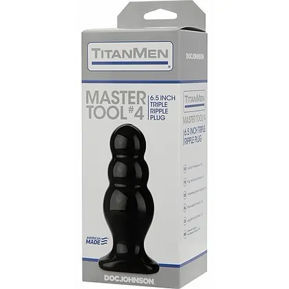 Anal Plug TitanMen Master Tool No.4 Negru