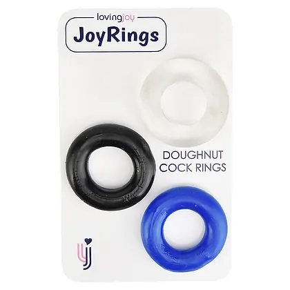 Doughnut Penis Rings 3 buc Multicolor