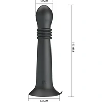 Pretty Love Stellan Vibrator 4 împingeri 4 Rotații Negru