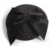Accesoriu Sfârcuri Burlesque Glitter Negru