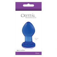 Anal Plug Crystal Small Albastru