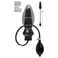 Anal Plug Latex Gonflabil 19.5cm Negru