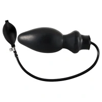 Anal Plug Latex Gonflabil 19.5cm Negru