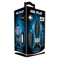 Anal Plug Mr Play Rotation Beads Negru