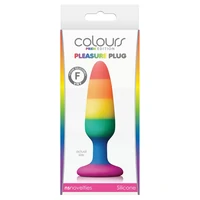 Anal Plug Pleasure Rainbow Small Multicolor