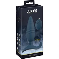 ANOS Plug Anal RC — 10 Moduri Vibrație, 10 Viteze împingere Albastru