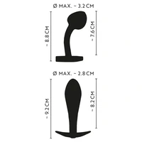 ANOS Set 2 Pluguri Anale Metalice curcubeu, Greutate Optimă Multicolor