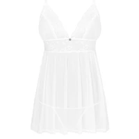 Babydoll Obsessive Heavenlly Alb XL-2XL