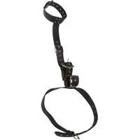 Bad Kitty Set Guler + Cătușe Reglabile Mâini Talie Negru