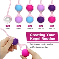 Beautiful Kegel Set: 5 Bile Vaginale Progresive, Discrete Multicolor