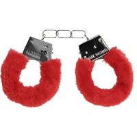 Beginners Handcuffs Furry Roșu