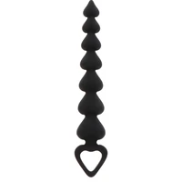 Bile Anale ToyJoy Heart Beads Negru