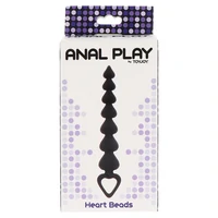 Bile Anale ToyJoy Heart Beads Negru