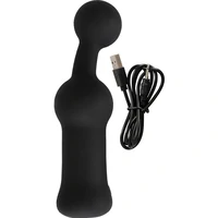 Black Velvets Prostate Vibrator — 10 Funcții, Reîncărcabil Negru