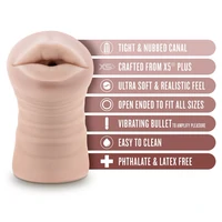 Blush Enlust Nicole Masturbator cu Vibrații X5 Plus 12,7 cm