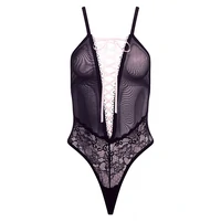 Body Barely Bare Lace Up Negru S-L