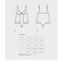 Body Obsessive Dantelă Negru L-XL