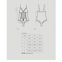 Bodysuit Cu Model Obsessive Slevika Negru S-M