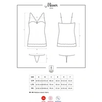 Chemise Obsessive Miamor Negru 2XL