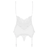 Corset Alb Elegant Obsessive 810-COR S-M