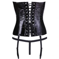 Corset Black Level Vinyl Ivanna Negru XL