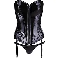 Corset Black Level Vinyl Ivanna Negru XL