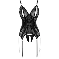 Corset Cottelli Collection Annalee Negru XL
