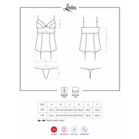Corset Cu Portjartier Obsessive Lovica Roșu L-XL