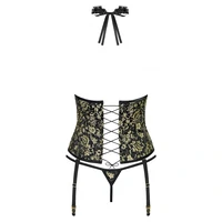 Corset Fara Cupe Obsessive Shelle Negru S-M