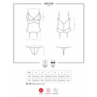 Corset Alb Elegant Obsessive 810-COR S-M
