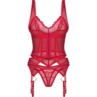 Corset Obsessive Cupide Desir Roșu S-M