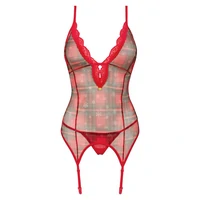 Corset Obsessive Jollymore Roșu XL-2XL