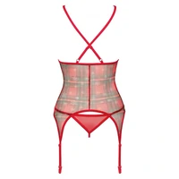 Corset Obsessive Jollymore Roșu XL-2XL