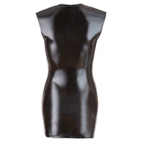 Costum Latex Damă Wetlook With Zip Negru S