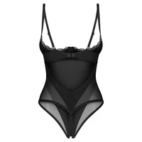 Crotchless Body Obsessive Stelisa Negru L-XL