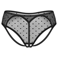 Crotchless Panties Obsessive Nuites Negru 2XL-3XL