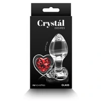 Crystal Desires Red Heart M Transparent