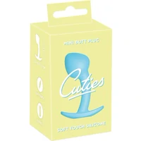 Cuties Plug Albastru — Mini Plug silicon 7.1 cm Discret