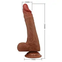 Debra Calisto 25cm – Vibrator Rotativ cu Ventuză Discret
