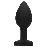 Diamond Heart Anal Plug Negru Regular
