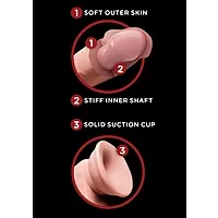 Dildo 3D Cu Testicule 21cm