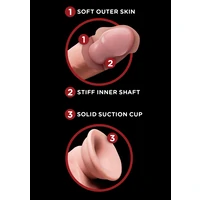 Dildo 3D Cu Testicule 24cm