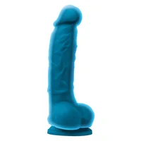Dildo Colours Dual Density 5inch Albastru