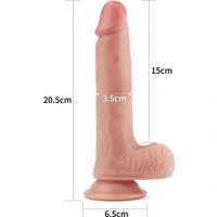 Dildo cu Ventuză Dual Layered