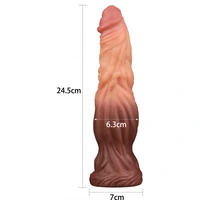 Dildo Dual Layered Liquid Silicone 24cm