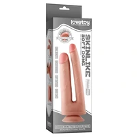 Dildo Dublu Cu Ventuză Skinlike Soft